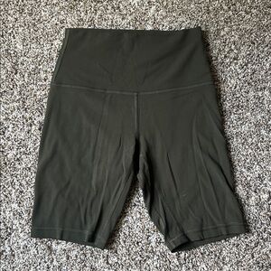 Lululemon Athletica Dark Green High-Rise Shorts